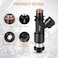 AISHAN 4PCS Fuel Injectors 12 Holes Compatible with Mitsubishi Eclipse 20062012 for Mitsubishi Galant 2004 2005 2006 2007 2008 2009 2010 2011 2012 L4 24L Replace 1465A051 1955000281 FJ868 4G2182
