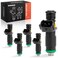 A-Premium APremium Set of 5 Fuel Injectors Compatible with Volkswagen Jetta 20052006 Beetle 20062007 25L