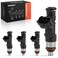 A-Premium APremium Set of 4 Fuel Injectors Compatible with Volkswagen Jetta 20042005 Jetta City 20072009 Golf 20032006 Golf City 20072010 Beetle 20042005 20082009 20L Replace 06A906031BS