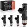 A-Premium APremium Set of 4 Fuel Injectors Compatible with Volkswagen Jetta 20042005 Jetta City 20072009 Golf 20032006 Golf City 20072010 Beetle 20042005 20082009 20L Replace 06A906031BS