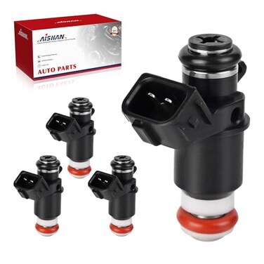 AISHAN 4PCS Fuel Injectors 4 Holes Compatible with Honda Civic 17L L4 2001 2002 2003 2004 2005 Replace 16450PLC003 16450PLD004 FJ338