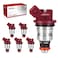 AISHAN 6PCS Fuel Injectors 1 Hole Compatible with Mercury Mariner Outboard Optimax DFI 15L30L 1999 2000 2001 2002 2003 2004 2005 2006 2007 2008 2009 2010 Replace 804528 7590115200225 37001