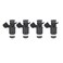 Vphix 4PCS Fuel Injectors Compatible with Honda 2001 2002 2003 2004 2005 Civic 17L Replace FJ637 16450PLD003