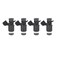 Vphix 4PCS Fuel Injectors Compatible with Honda 2001 2002 2003 2004 2005 Civic 17L Replace FJ637 16450PLD003