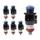 HiSport 0280158313 Fuel Injectors Compatible with Jeep Cherokee 32L V6 2014 2015 2016 2017 4 Holes Replace 4627794AA 6PCS