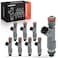A-Premium APremium 4 Holes Set of 8 Fuel Injectors Compatible with Volvo XC90 20052011 S80 20072010 44L Replace 86536080
