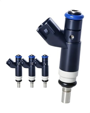 Amblee 4Count Fuel Injector Compatible with Dodge AvengerCaliberJourney 20072015 Jeep CompassPatriot 20072017 Chrysler 200Sebring 20072014 L4 20L 24L Replacement for FJ1058 04891577AC