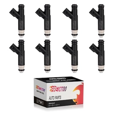 FIREMOTOO Fuel Injectors Pack of 8 Compatible with Mercury Mountaineer for Ford for F150 E150 Club Wagon E250 Explorer 46L V8 2004 2005 2006 2007 2008 Replace 4L3Z9F593BA 4L3Z9F593AB FJ867 CM5171 4 Ho