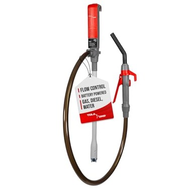 TERA PUMP Portable Battery Powered Multipurpose Gas Transfer Pump 28 GALMIN Liquid Transfer Pump with Quick Stop Nozzle for Gas Diesel DEF 2nd Gen