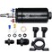 EVIL ENERGY External Inline Fuel Pump Electric 300LPH High Flow 12V with 60MM Bracket Clamp Black