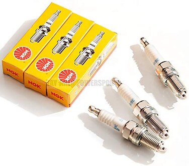 NGK 4339 DCPR8E Compatible With SeaDoo 4Tec Spark Plug Set All 130 155 185 215 255 260 RXP RXT X GTI GTX Wake GTS GTI 3 Pack