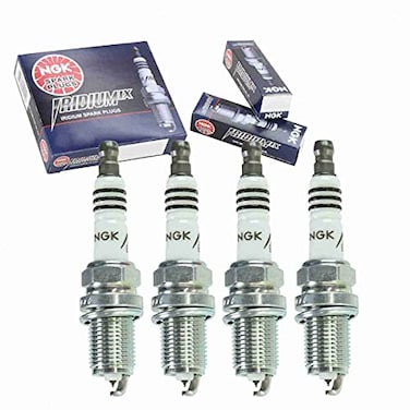 Sixity Auto 4 pc NGK Iridium IX Spark Plugs compatible with Mitsubishi Lancer 20L 24L L4 20022017