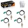 TINJO 4Pcs Upstream Downstream O2 Oxygen Sensor Fit for Ford Mustang 19992010 38L39L40L46L54L Oxygen O2 Sensor Replaces OE 2344046 2344610 2344001