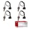 AISHAN 4PC O2 Oxygen Sensor UpstreamDownstream Compatible with Jeep Wrangler TJ Grand Cherokee Chrysler PT Cruiser Dodge Ram 1500 2500 3500 Van Dakota Durango 20012003 Replace 56028994AA 56041698AA
