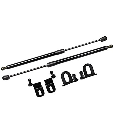 TSUBASA Lift Supports for Mitsubishi Evolution X EVO 10 CZ4A 20082015 Front Bonnet Hood Modify Carbon Fiber Gas Charged Shock Dampers Spring Struts Bar 2 PCS Normal Black