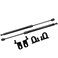 TSUBASA Lift Supports for Mitsubishi Evolution X EVO 10 CZ4A 20082015 Front Bonnet Hood Modify Carbon Fiber Gas Charged Shock Dampers Spring Struts Bar 2 PCS Normal Black
