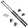 Redline Tuning 211101401 Hood QuickLIFT System Compatible with Ford Mustang 199904 Black Progressiverate Struts Silver ZincPlated Hardware