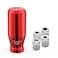 Amazing AUTO Red 6 Speed Weighted Manual Universal Automatic Gear Shifter Shift Knobs with 4 Adapters Fit Compatible with Manual Cars Most Automatic Cars