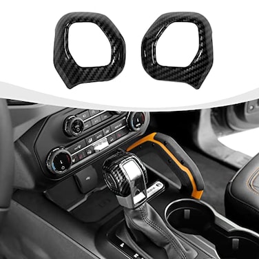 RAZPOY Gear Shift Knob Trim Cover Compatible with 20212026 Ford Bronco Interior Accessories Carbon Fiber