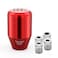 Amazing AUTO Red 6 Speed Weighted Manual Automatic Gear Shifter Shift Knobs Lever with 4 Adapters Fit Compatible with Manual Cars Most Automatic Cars