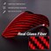 T-carbon Tcarbon Gear Shift Konb Cover Compatible with BMW Real Glass Fiber Gear Shift Konb Trim Protector Suitable for BMW M2 M3 M4 M5 M6 X5M X6M Interior Accessories20112020 Red
