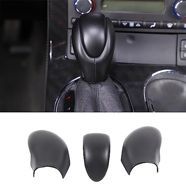 PIUGILH Gear Shift Knob Head Cover Trim Compatible with Corvette C6 20052013 Interior Accessories Car Gear Shift Knob Head Cover Cap Gear Handle Head Cover 3Pcs