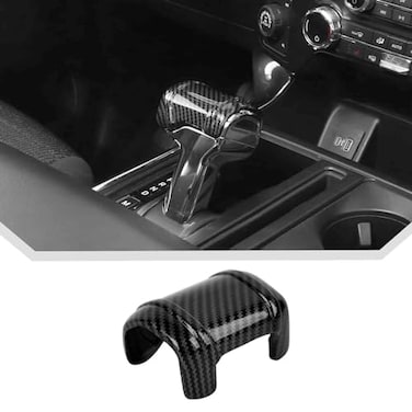 JeCar Carbon Fiber Shifter Knob Cover Trim for 2021 Ford F150 Interior Accessories