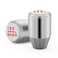 Amazing AUTO Silver Aluminum Weighted Shift Knob Universal 6 Speed Manual Gear Shifter with Black Metal Thread Adapters Ergonomic Car Interior Upgrade