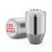 Amazing AUTO Silver Aluminum Weighted Shift Knob Universal 6 Speed Manual Gear Shifter with Black Metal Thread Adapters Ergonomic Car Interior Upgrade