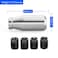 Amazing AUTO Silver Aluminum Weighted Shift Knob Universal 6 Speed Manual Gear Shifter with Metal Thread Adapters Ergonomic Car Interior Upgrade