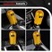 muge racing Ghost Shift Knob Aluminum Weighted Automotive Gear Shift Manual knobs Lever with 3 Threaded Adapters M8 M10 M12 x 125 Universal for Vehicle Funny Cool Spooky Car Accessories Gold