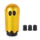 muge racing Ghost Shift Knob Aluminum Weighted Automotive Gear Shift Manual knobs Lever with 3 Threaded Adapters M8 M10 M12 x 125 Universal for Vehicle Funny Cool Spooky Car Accessories Gold