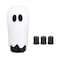 muge racing Ghost Shift Knob Aluminum Weighted Automotive Gear Shift Manual knobs Lever with 3 Threaded Adapters M8 M10 M12 x 125 Universal for Vehicle Funny Cool Spooky Car Accessories White