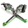 MTCRIGHTER for Kawasaki Ninja 500 Z500 2024 2025 Modified CNC Aluminum Alloy Length Adjustable Foldable Brake Clutch Lever Accessories Green