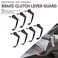 HAONEL Compatible with 78 22mm Brake Clutch Lever Guard CNC Aluminum Titanium Motorcycle Handlebar Levers Protector Accessories