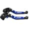 XIDAODIT for Suzuki GSXR 600 75020062024 1000R20092024 GSXR 100020052006 Motorcycle Clutch Lever Folding Extendable Adjustable Handlebars Brake and Clutch Levers SetBlue