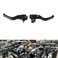 FVMOTO 3 Finger 59 CNC Shorty Hand Control Lever Kit Brake Clutch Levers Fit for Harley Sportster 19962003 Dyna 19962017 Softail 19962014 Touring 19962007Black