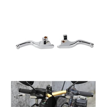 FVMOTO 3 Finger 59 CNC Shorty Hand Control Lever Kit Brake Clutch Levers Fit for Harley Touring Electra Glide Highway King Ultra Limited 20082013 20212024Chrome