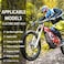 KOONDHEEND Upgraded Front Rear Brake Kit for Surron Light BeeLight Bee XTalaria XXXTalaria Sting MX3 R MX4Segway X160 X260 eRide Pro SS 4 Piston Brake Kit Dirt Bikes Part Accessories