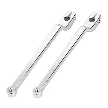 XMMT Chrome 984 Extended Shifter Lever Heel Toe Shift Levers Set Compatible with Harley 1986later FL Softail 1988later Touring FLHFLT and 08Later Trike Models