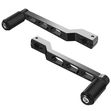 HEYOMOTOR Motorcycle Heel Toe Shift Lever Brake Pedals Shift Peg for Harley Davidson Softail Touring Road Glide Street Glide Levers Road King Glide Trikes Shifter Levers Black