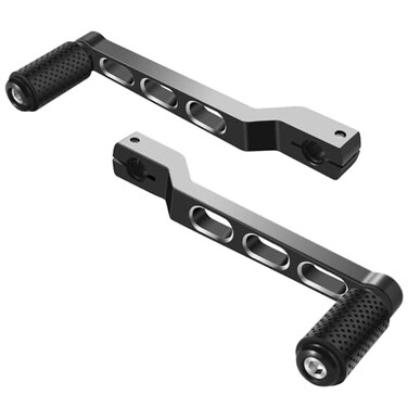 HEYOMOTOR Motorcycle Heel Toe Shift Lever Brake Pedals Shift Peg for Harley Davidson Softail Touring Road Glide Street Glide Levers Road King Glide Trikes Shifter Levers Black White
