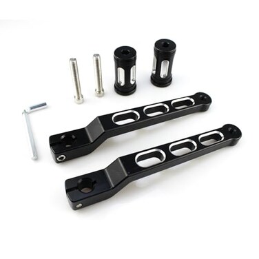 FORLETOR Motorcycle Heel Toe Gear Shift Lever Shift Peg Replacement for Harley FL Softail for Touring Electra Glide Road King Road Glide FLHX Street Glide Tri Glide Trikes Shifter LeversBlack