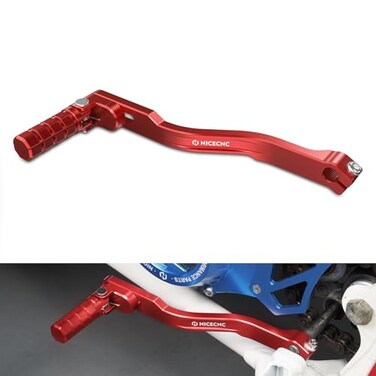 NICECNC Adjustable Gear Shift Lever Compatible with Yamaha Blaster 200 YFS200 19882006 Replacement for 2XJ1811000002XJ181101000 Red