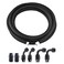 EVIL ENERGY 4AN PTFE Fuel Line Kit AN4 E85 Fuel Hose Line 16FT Black
