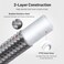 EVIL ENERGY 6AN PTFE Fuel Hose Line AN6 Fuel Line E85 Stainless Steel Fuel Line Braided 20FT Silver