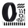 EVIL ENERGY 6AN PTFE Fuel Line KitE85 Nylon Braided Fuel Hose 10FT PTFE LS Swap EFI Fuel Line Fitting Kit AN6