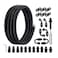 EVIL ENERGY 6AN PTFE Fuel Line KitE85 Nylon Braided Fuel Hose 10FT PTFE LS Swap EFI Fuel Line Fitting Kit AN6