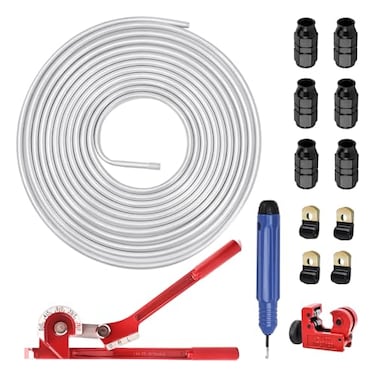 EVIL ENERGY 516 OD Aluminum Fuel Line Hard Line Kit 25FT 1060 Grade Aluminum Tubing Coiled