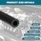 Eunice 58 Inch 16mm ID Fuel Line Hose 5 FT 300PSI Push Lock NBR Rubber Hose for Automotive
